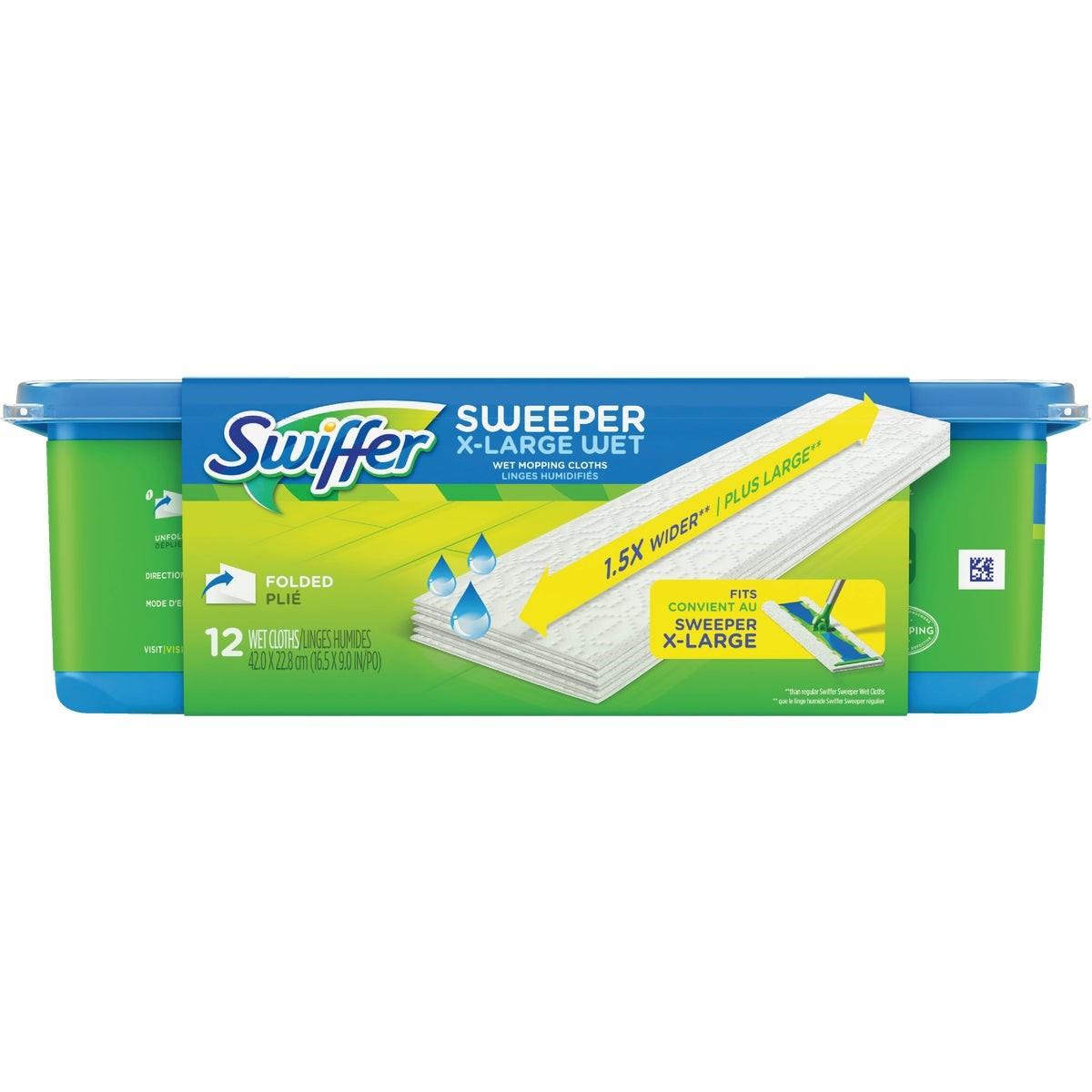 74471 Swiffer Sweeper X-Large Wet Cloth Mop Refill (12-Count)