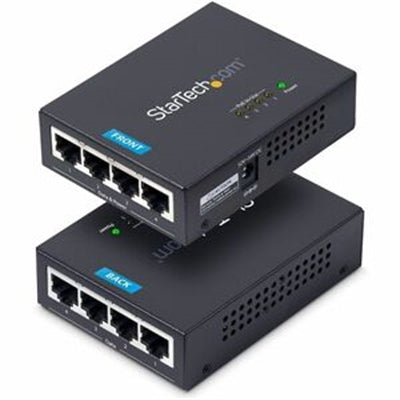 StarTech.com - StarTech 4-Port Gigabit PoE+ Injector, Midspan Hub, 54V/30W - 802.3at/802.3af | POEINJ4G-US