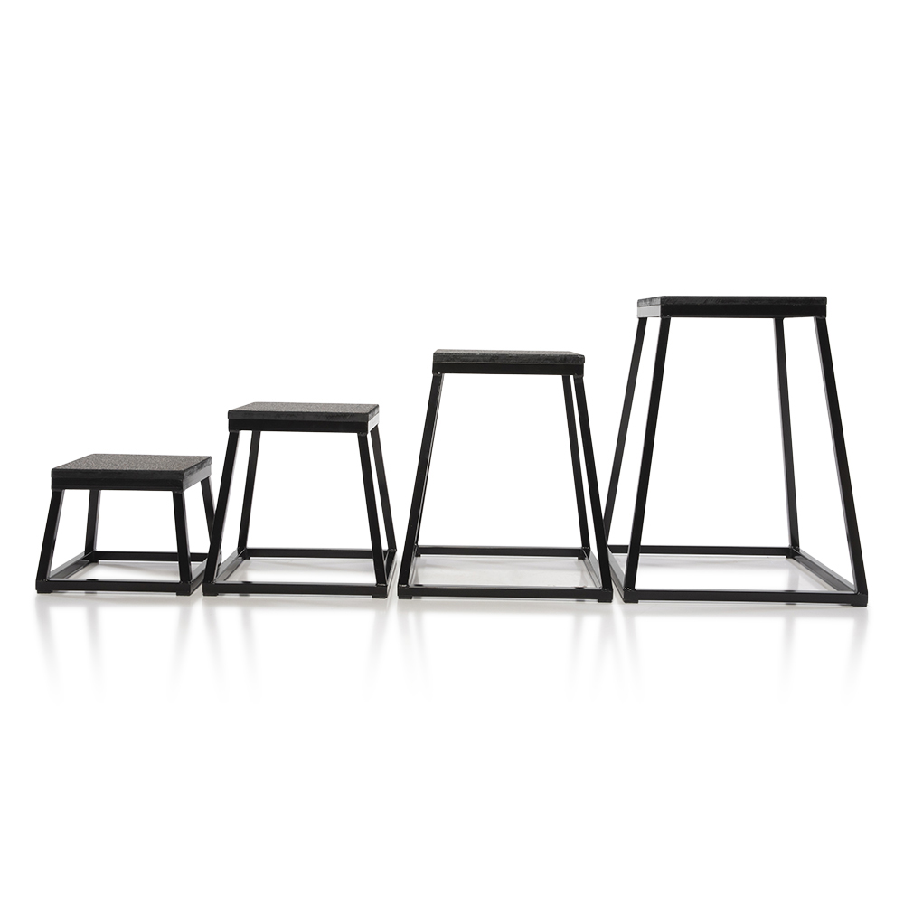 Power-Plyo Box Starter Set Black (1 ea. 12, 18, 24, 30 In.)