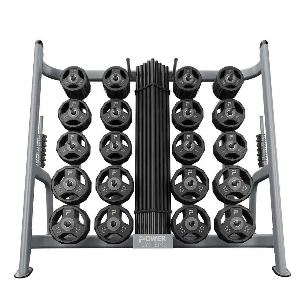 ProElite Pump 20 Set Gray W/Rack & Spring Collars