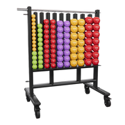 Premium Dumbbell Rack w/44 Pairs Deluxe Vinyl Dumbbells