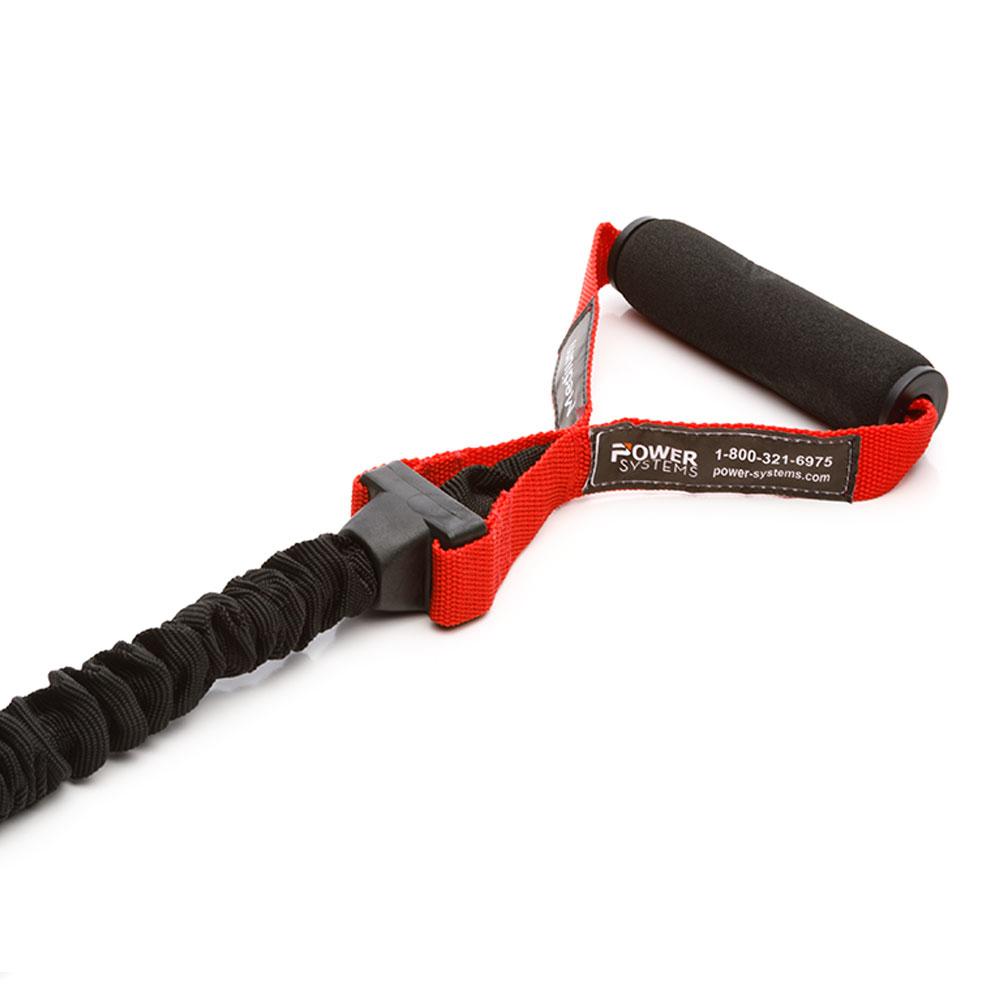 Power Systems Covered Resistance Tubing (48in) - Medium - Red