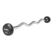 Power Systems Curved Handle Pro Style Rubber Fixed Barbell 20 lb