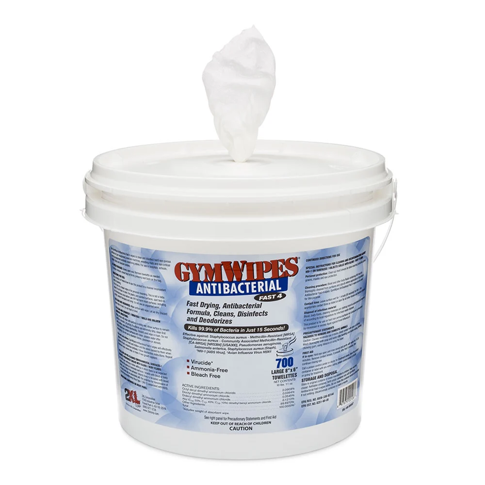 GymWipes Antibacterial Wipes - Refill Roll - (Case of 4)