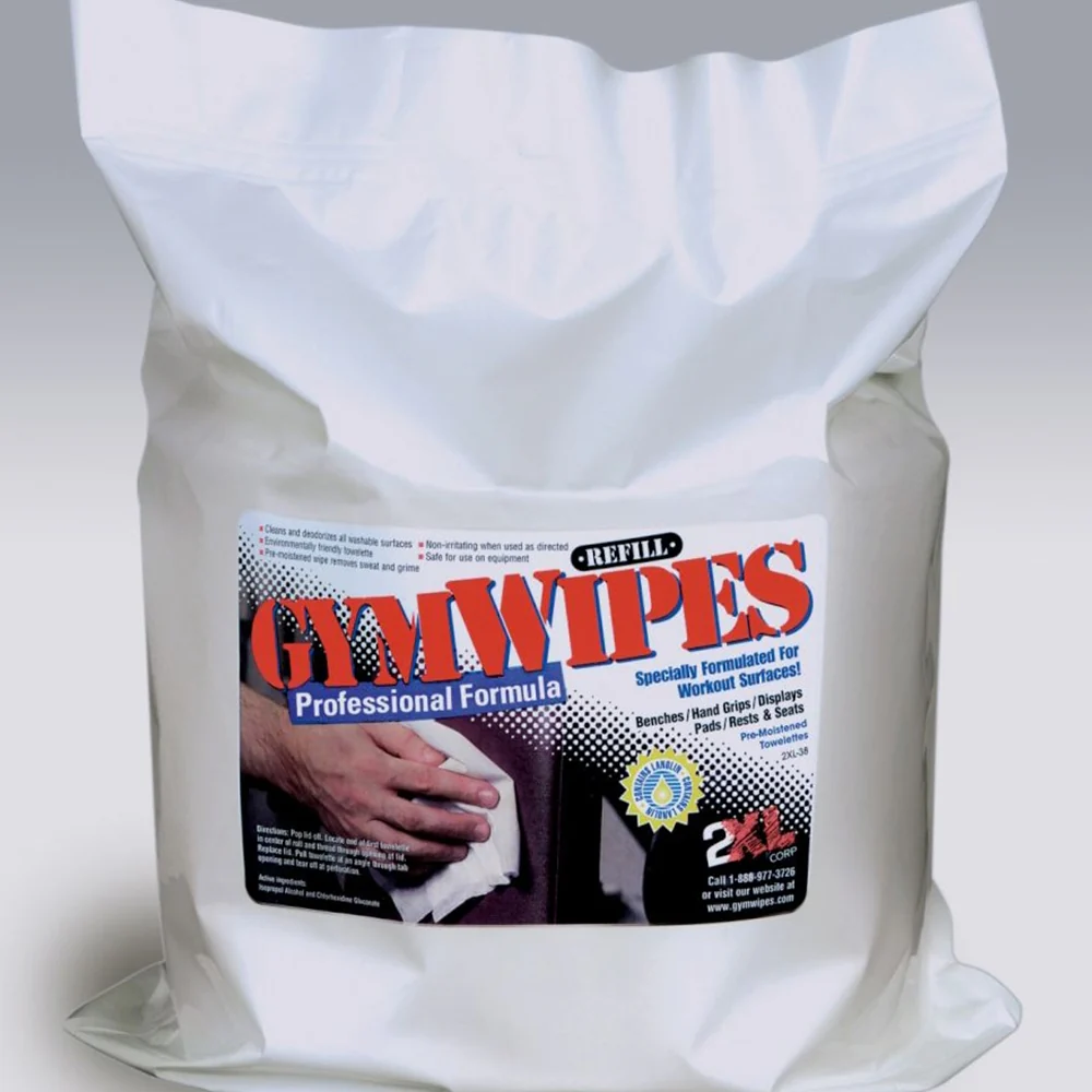 GymWipes Professional Wipes - Refill Roll - (Case of 4)