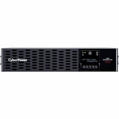 CyberPower PR2000RT2UC Smart App Sinewave UPS Systems - 2000VA/2000W, 120 VAC, NEMA 5-20P, 2U, Rack / Tower, Sine Wave, 8 Outlets, LCD, PowerPanel®