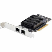 StarTech.com 2-Port PCIe 10Gb Ethernet Network Card 10GbE Network Interface Card Broadcom BCM57416 Chipset Dual RJ45 10GBase-T/Gigabit NIC Card TAA