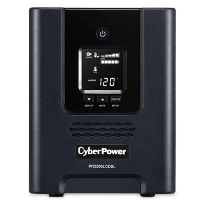 CyberPower PR2200LCDSL Smart App Sinewave UPS Systems - 2070VA/1980W, 120 VAC, NEMA 5-20P, Mini-Tower, Sine Wave, 7 Outlets, LCD- PR2200LCDSL