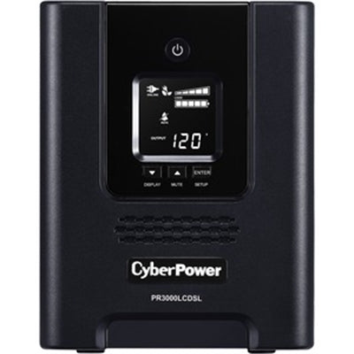 CyberPower PR3000LCDSL Smart App Sinewave UPS Systems - 3000VA/2700W, 120 VAC, NEMA L5-30P, Mini-Tower, Sine Wave, 7 Outlets, LCD- PR3000LCDSL