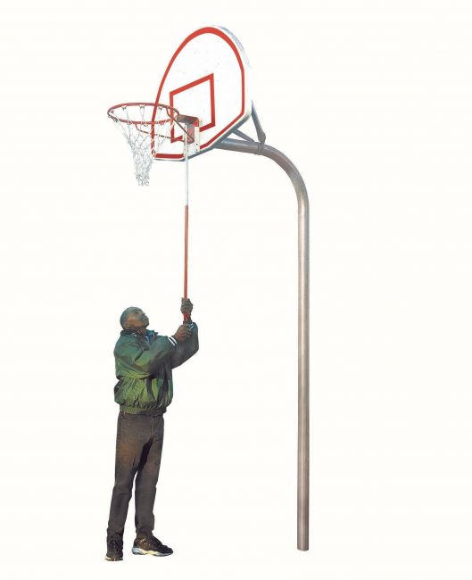 3-1/2" Tough Duty Removable Playground Basketball System