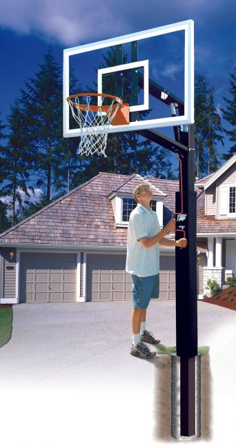 Zipcrank? 5" Outdoor System W/ 36" X 60" Unbreakable Polycarbonate Backboard