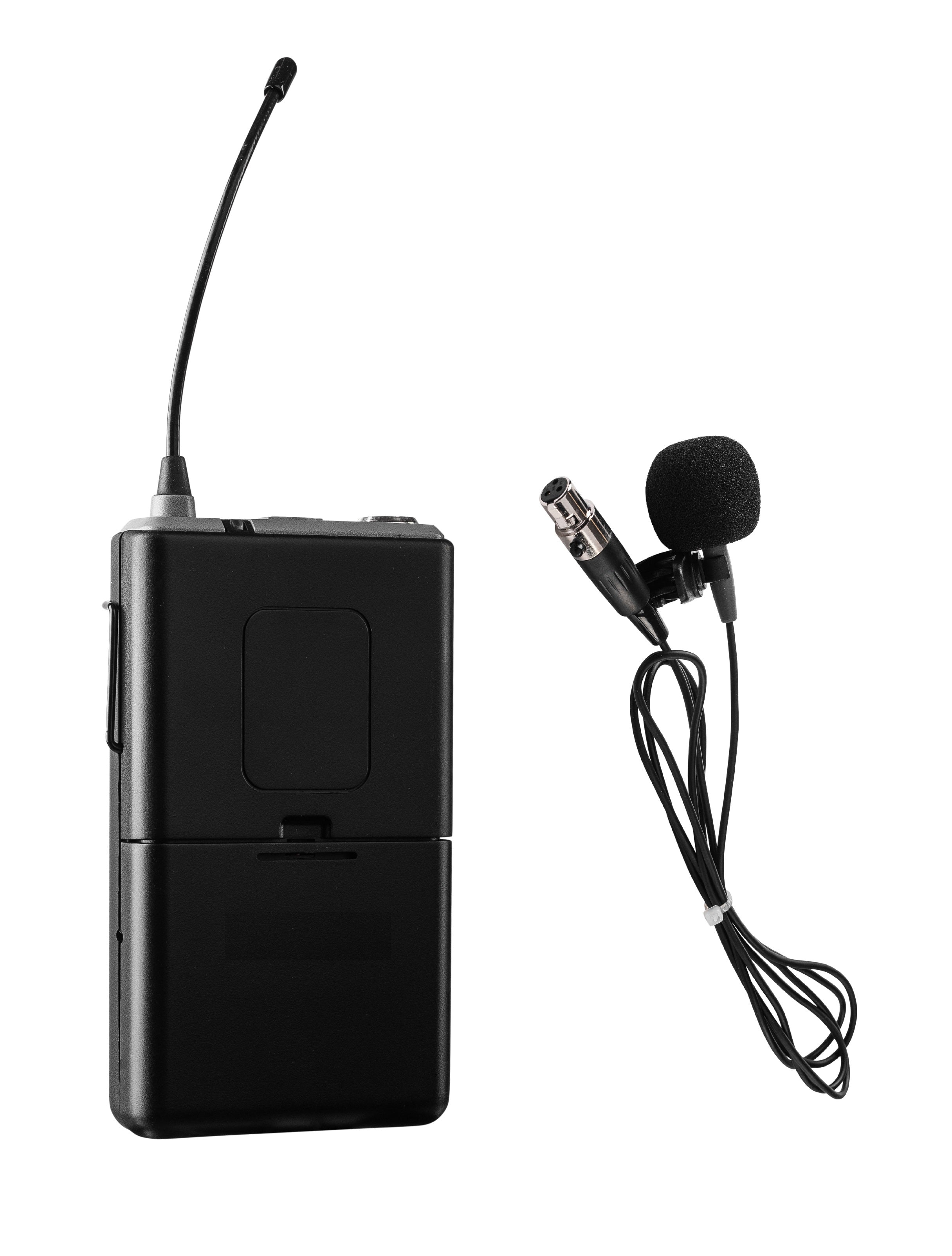 Oklahoma Sound® Wireless Mic for PRA-8000 - Tie-Clip/Lavalier, Color Options: Black, Frame Color: