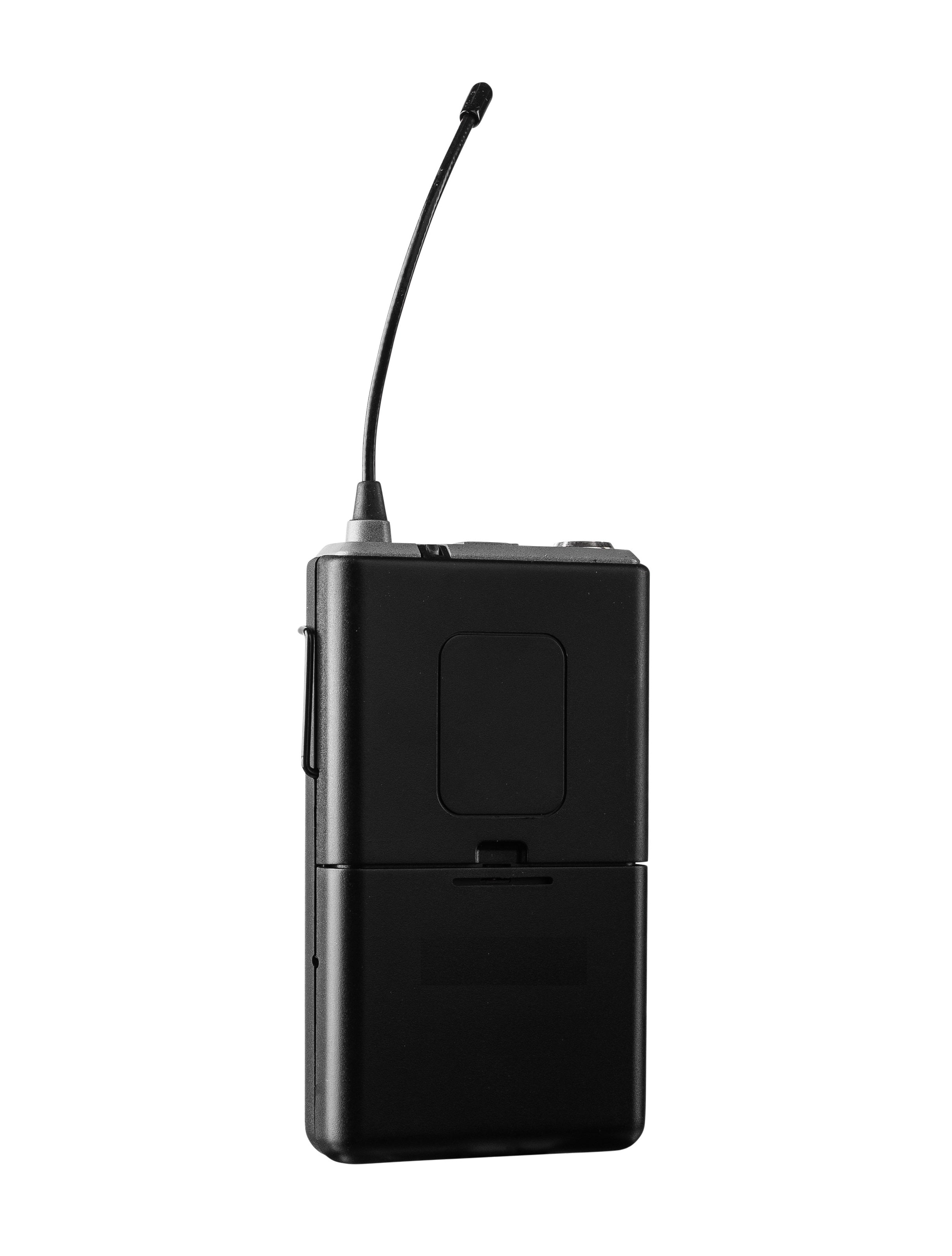 Oklahoma Sound® Wireless Mic for PRA-8000 - Tie-Clip/Lavalier, Color Options: Black, Frame Color: