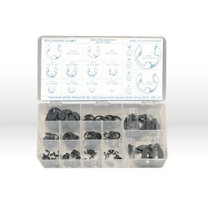 METRIC E-CLIP ASSORTMENT - 255 PIECES