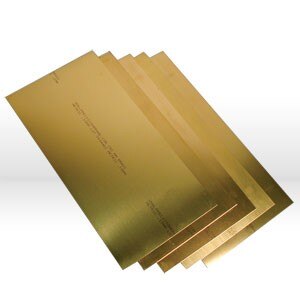 150mm x 300mm METRIC BRASS ASST - 10 THICKNESSES