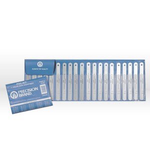 20 Piece Steel Feeler Gage Poc-Kit Assortment 1/2" x 5" Blades