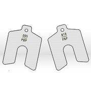 2" x 2" x 0.001" Stainless Steel Slotted Shim (Pack of 20)