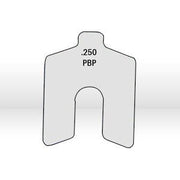 .250" X 6" X 6" 300 SS SLOTTED SHIM - 1/P