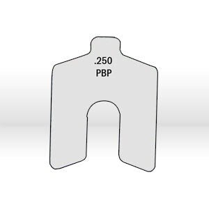 .250" X 6" X 6" 300 SS SLOTTED SHIM - 1/P