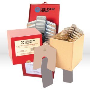 Size B 3" x 3" Stainless Steel Slotted Shim, 80 Piece Shop Kit