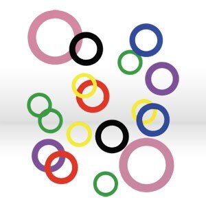 .001" X 3/8" I.D. X 5/8" O.D. COLOR CODED ARBOR SHIMS - 10/P