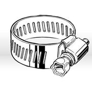 CS6H Collared Screw Worm Gear Hose Clamp, 3/8" - 7/8" (Pack of 10)