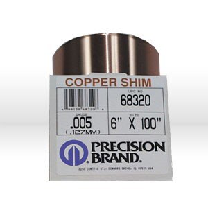 .005" X 6" X 100" COPPER SHIM STOCK