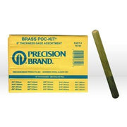 20 Piece Brass Thickness Gage Poc-Kit Assortment 1/2" x 5" Blades