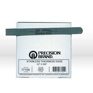 .003" X 1/2" X 25' STNLS STEEL THICKNESS GAGE
