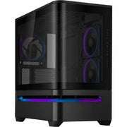 ASUS - Prime AP202 ARGB MATX Case - Curved Glass, 420mm GPU, 360mm Radiator, ARGB Fans - Black