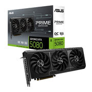 ASUS PRIME GeForce RTX 5080 16GB GDDR7 OC Edition Gaming Graphics Card