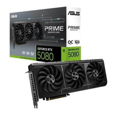 ASUS PRIME GeForce RTX 5080 16GB GDDR7 OC Edition Gaming Graphics Card