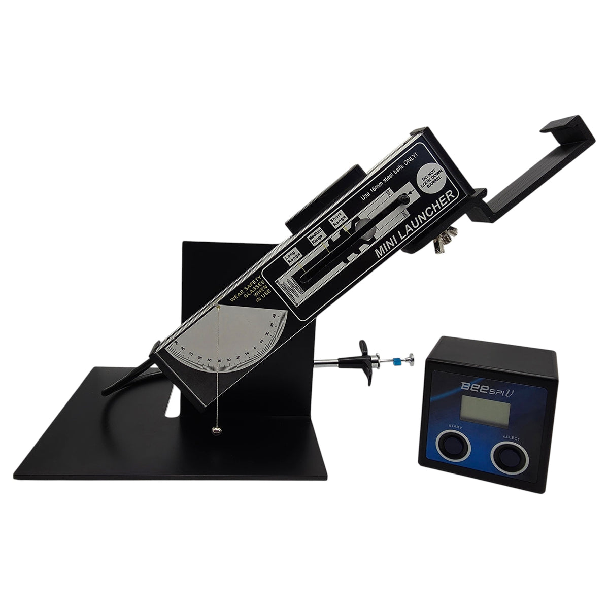 Mini Projectile Launcher, with BeeSpi V Photogate