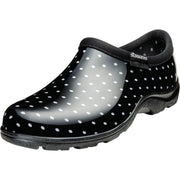 Sloggers Women's Size 9 Black with White Polka Dots Garden Shoe