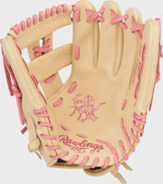 Rawlings Heart Of The Hide Series 12-Inch Softball Glove - Right Hand Thrower - Camel/Pink