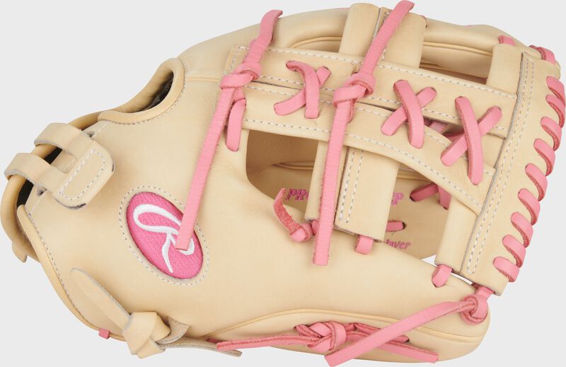 Rawlings Heart Of The Hide Series 12-Inch Softball Glove - Right Hand Thrower - Camel/Pink