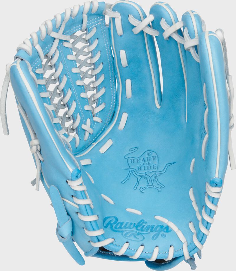 Rawlings Heart Of The Hide Series 12.5-Inch Softball Glove - Right Hand Thrower - Columbia Blue