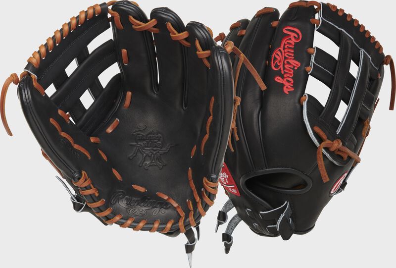 Rawlings Heart Of The Hide Series 13-Inch Slowpitch Softball Glove - Left Hand Thrower - Black