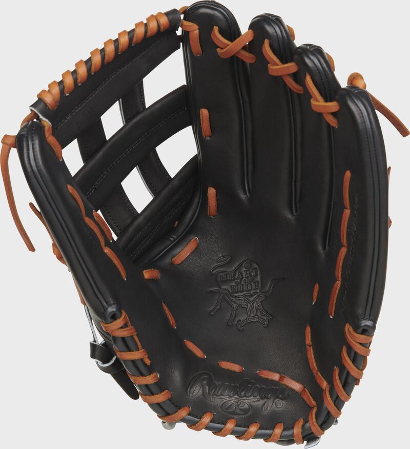 Rawlings Heart Of The Hide Series 14-Inch Slowpitch Softball Glove - Left Hand Thrower - Black