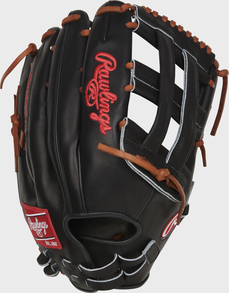 Rawlings Heart Of The Hide Series 14-Inch Slowpitch Softball Glove - Left Hand Thrower - Black