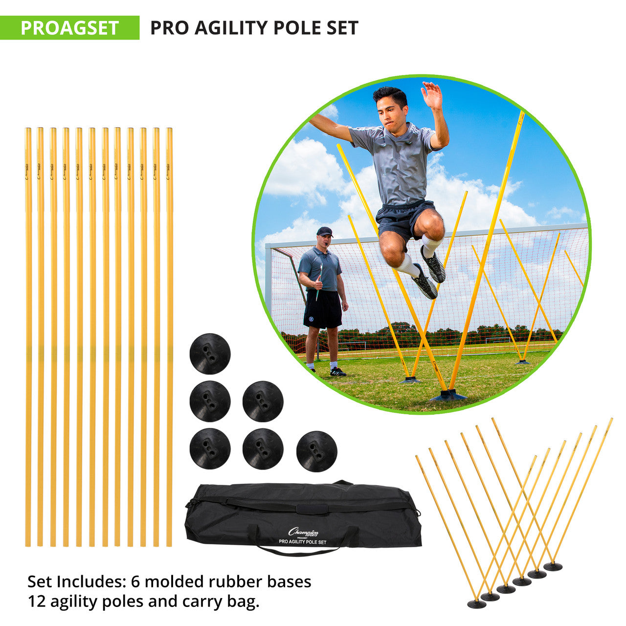 Pro Agility Pole Set