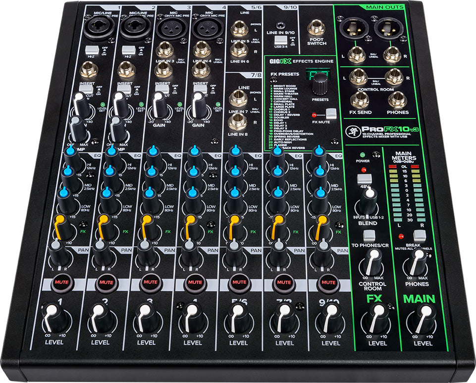 Mackie PROFX10-V3 Mixer. 100 Channel