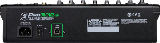 Mackie PROFX12-V3 Mixer. 12 Channel