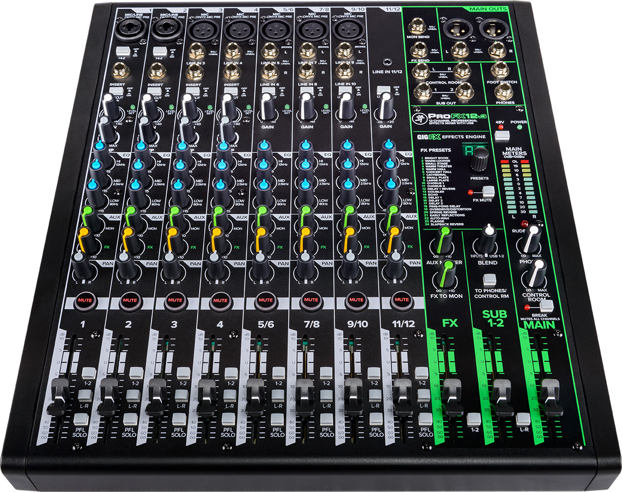 Mackie PROFX12-V3 Mixer. 12 Channel
