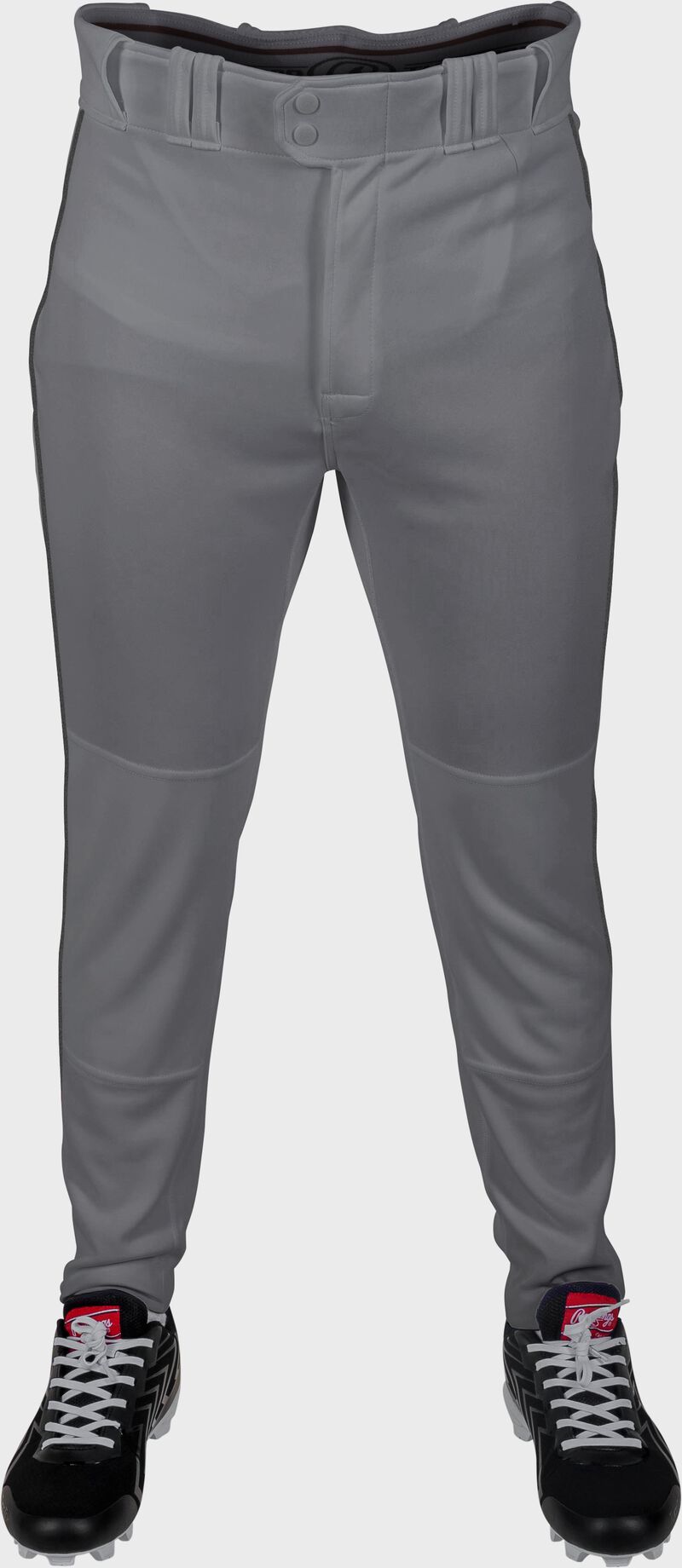 Rawlings Youth Plated Piped Pro Taper Fit Pant - Extra Large - Blue Gray/Black