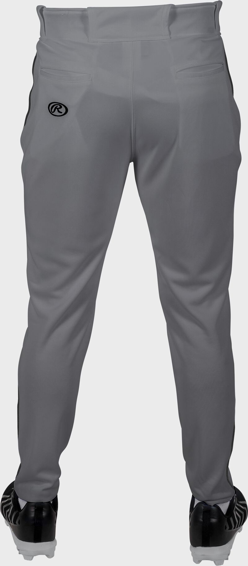 Rawlings Adult Plated Piped Pro Taper Fit Pant - Extra Large - Blue Gray/Black