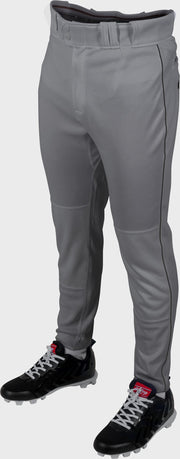 Rawlings Youth Plated Piped Pro Taper Fit Pant - 2Xl - Blue Gray/Black
