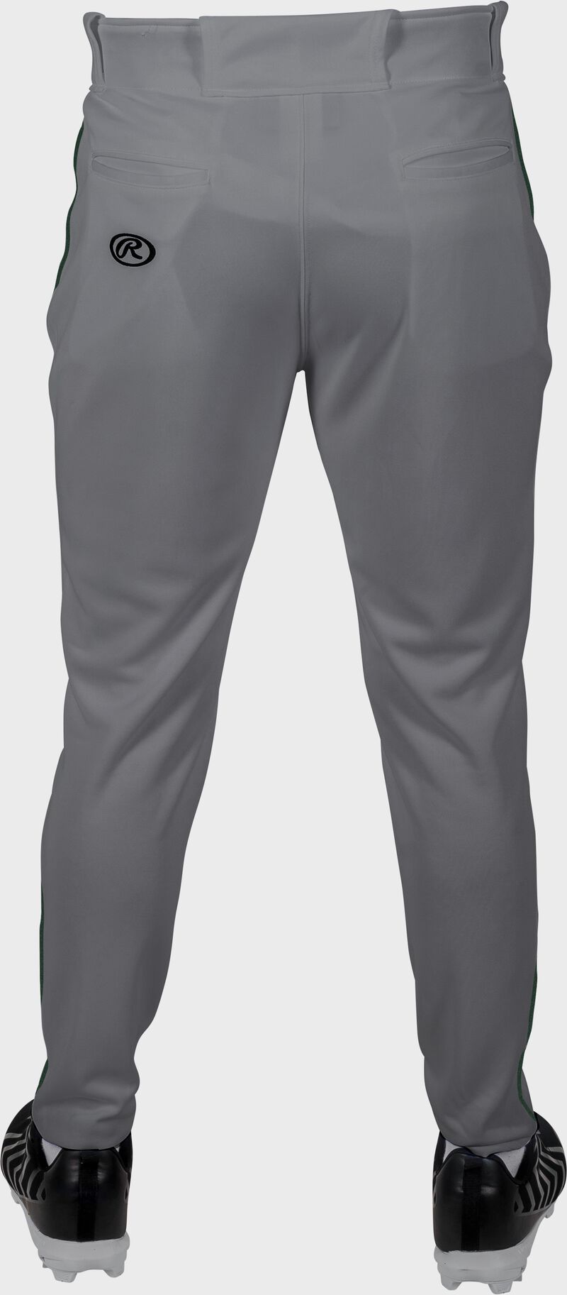 Rawlings Youth Plated Piped Pro Taper Fit Pant - Extra Large - Blue Gray/Dark Green