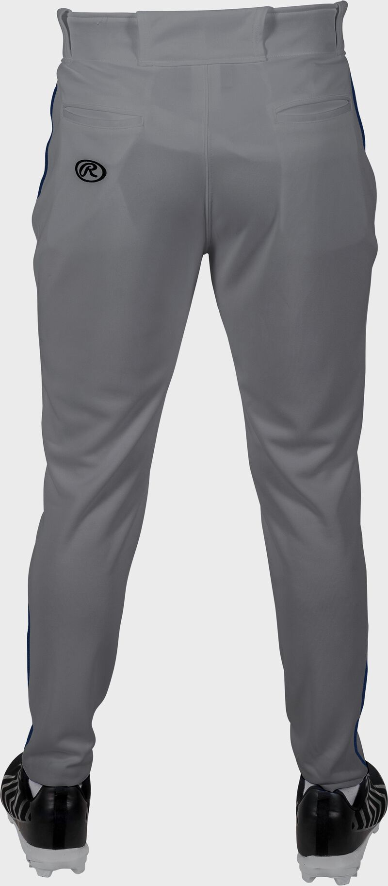 Rawlings Adult Plated Piped Pro Taper Fit Pant - Medium - Blue Gray/Navy
