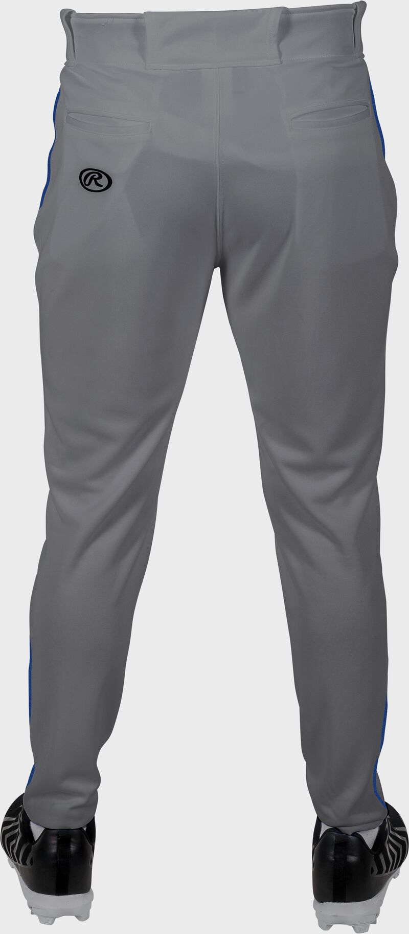 Rawlings Adult Plated Piped Pro Taper Fit Pant - Extra Large - Blue Gray/Royal